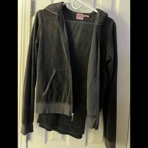 Vintage dark grey velour track suit juicy